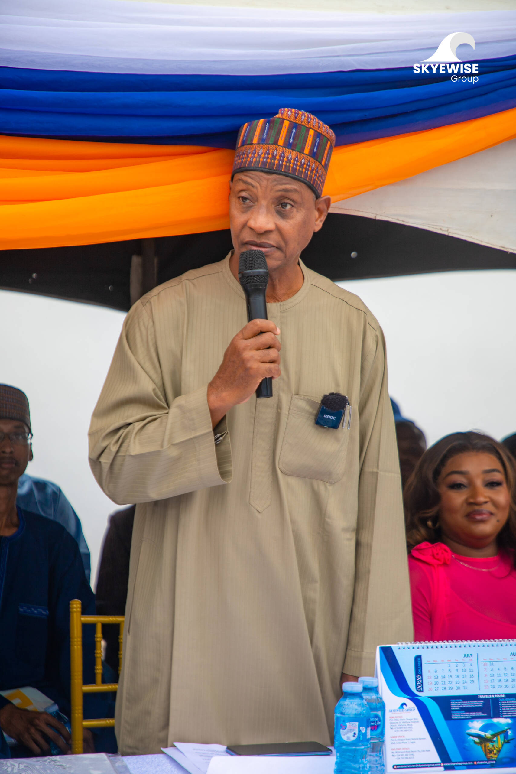 Chairman of the Board of Skyewise Group, Ambassador Usman Sarki delivering the opening remarks